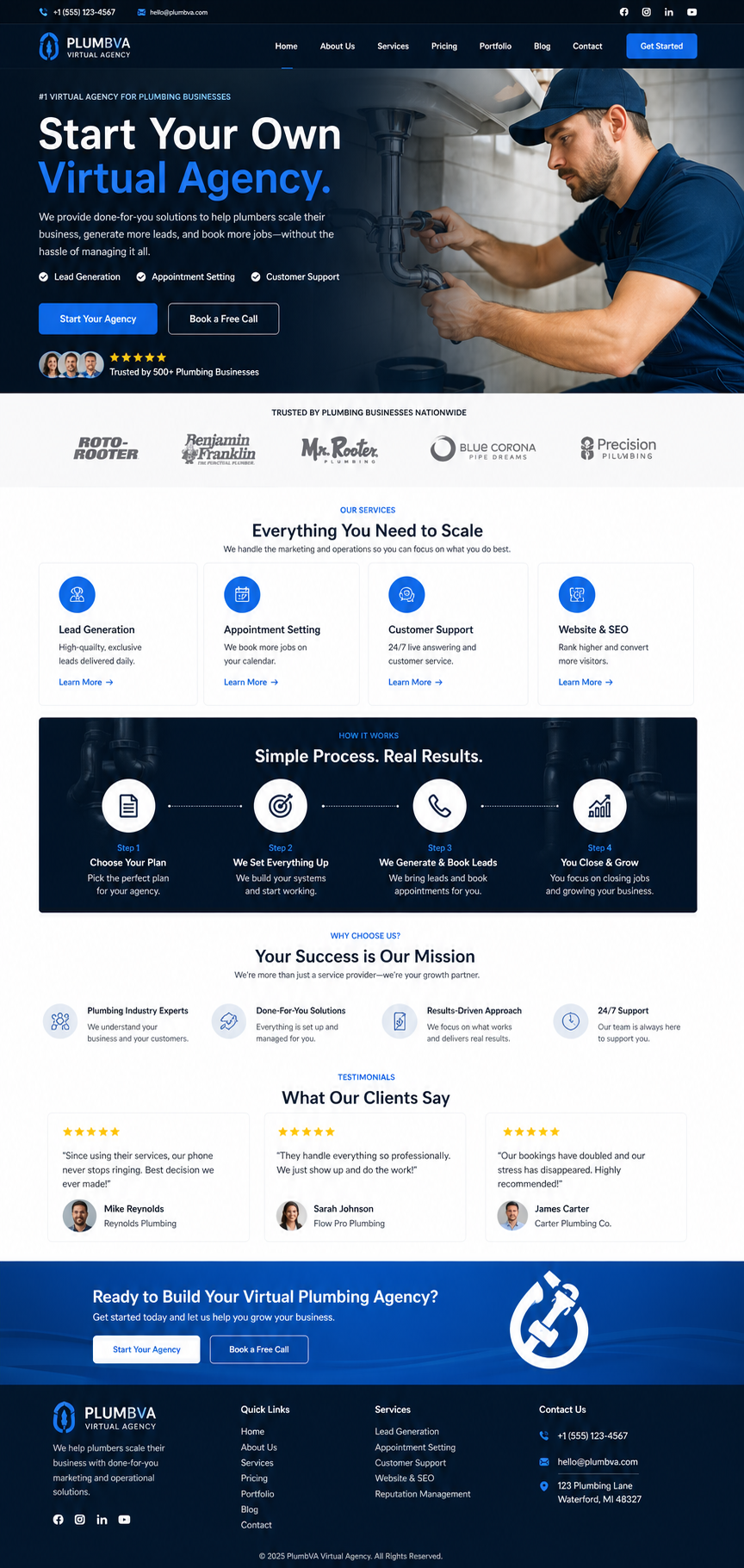Plumber Website Preview